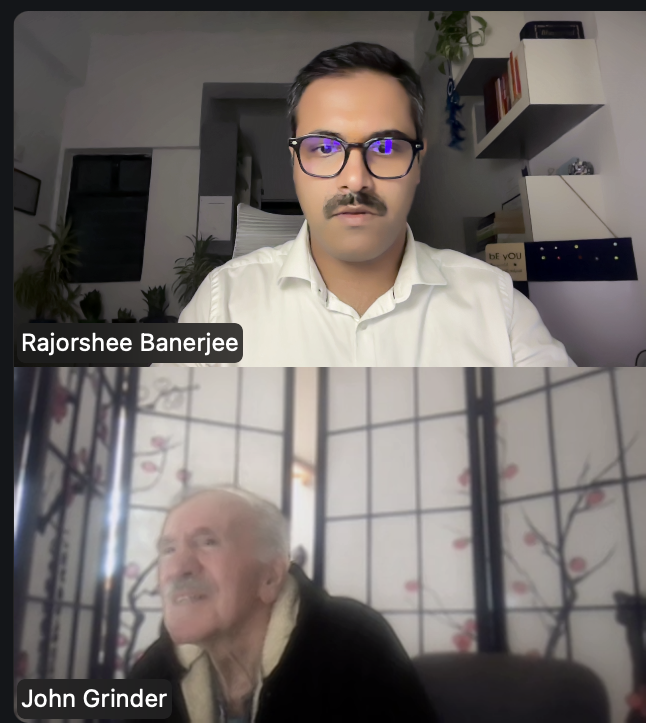 Rajorshee Banerjee in a live session with Dr. John Grinder